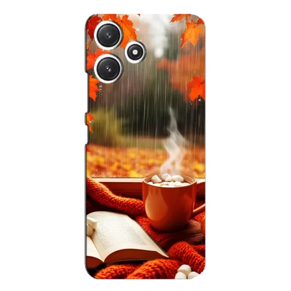 Чехол с принтом «Кофе и дождь» для Xiaomi POCO M6