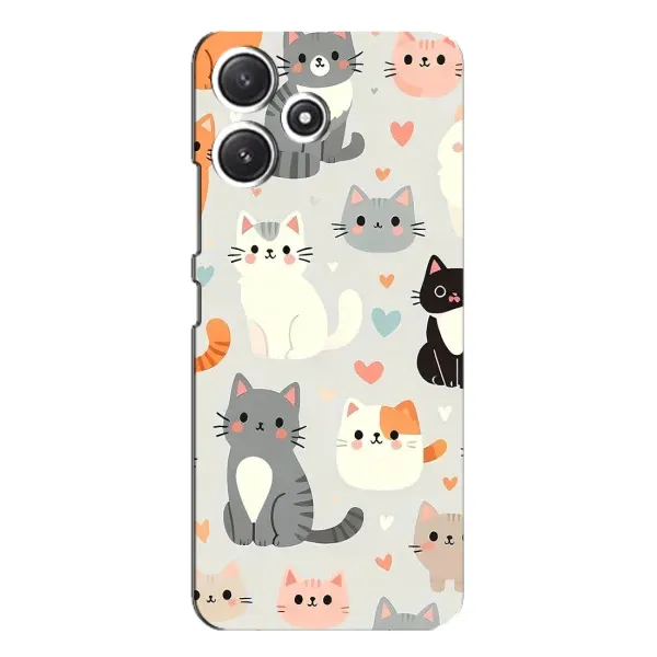 Чохол з принтом «Колаж котів» для Xiaomi POCO M6