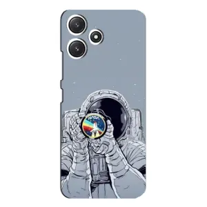 Чехол NASA для Xiaomi POCO M6 (AlphaPrint) (Космонавт фото)