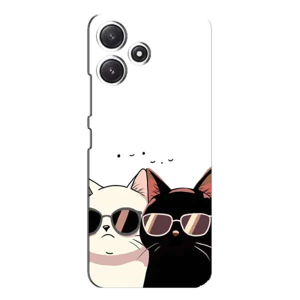 Чохол з принтом «Коти в окулярах» для Xiaomi POCO M6