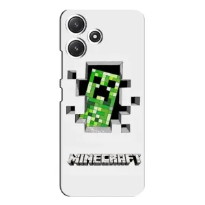 Чехол Майнкрафт на Xiaomi POCO M6 (AlphaPrint) Minecraft (крипер Майнкрафт)