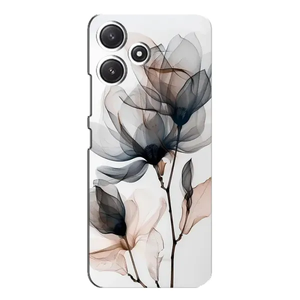 Чехол с принтом «Цветы на белом» для Xiaomi POCO M6