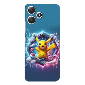 Чохол з Пікачу на Xiaomi POCO M6 (Лого Пікачу)