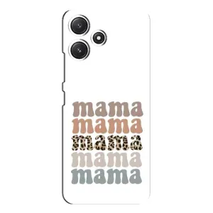 Чохол з принтом «Текстовий колаж мама» для Xiaomi POCO M6