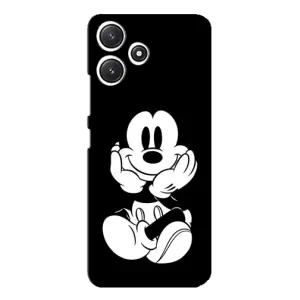 Міккі Маус чохол для Xiaomi POCO M6 (AlphaPrint - Мультяшні) (Маус на чорному)
