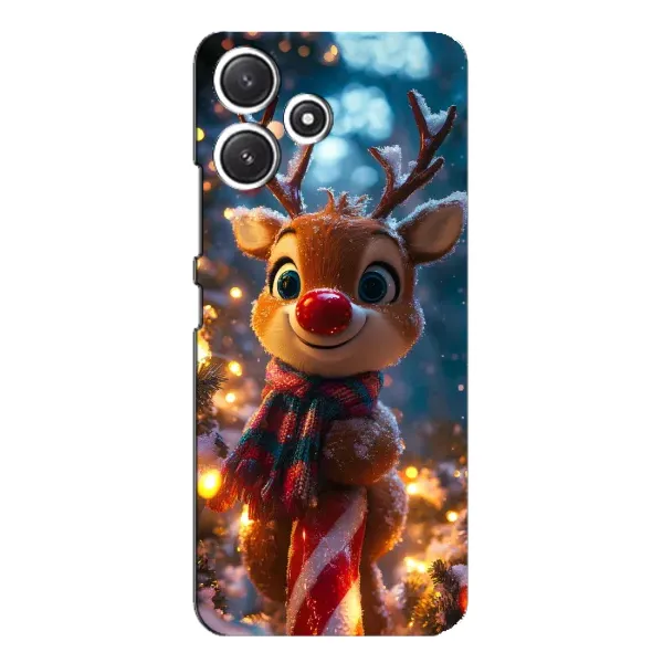 Чохол з принтом «Олень з шарфом» для Xiaomi POCO M6