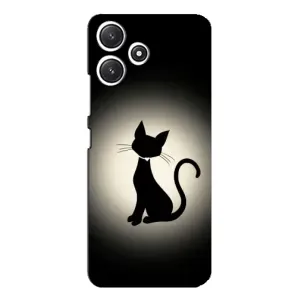 Чохол з принтом для Xiaomi POCO M6 (AlphaPrint) Модні коти (Силует котика)