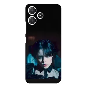 Чехлы Венсдей на Xiaomi POCO M6 Уэнсдей (AlphaPrint) (взгляд Уэнздей)