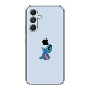 Чехол с принтом Стич на Xiaomi Poco M7 Plus (Stitch apple)