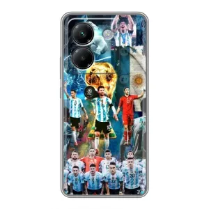 Чехлы Месси для Xiaomi Poco M7 Pro 5G (AlphaPrint) (Аргентина Месси)