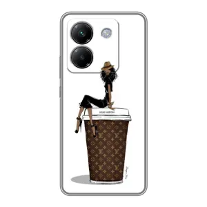 Чехлы Луи Витон для Xiaomi Poco M7 Pro 5G (AlphaPrint - LOUIS VUITTON) (кофе LOUIS VUITTON)