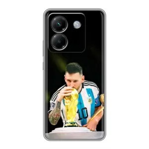 Чехлы для Xiaomi Poco M7 Pro 5G (Leo чемпион) (AlphaPrint) (Кубок Месси)