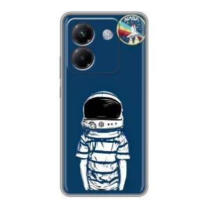 Чехол NASA для Xiaomi Poco M7 Pro 5G (AlphaPrint) (Мальчик в шлеме)