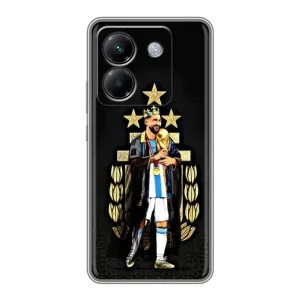 Чехлы для Xiaomi Poco M7 Pro 5G (Leo чемпион) (AlphaPrint) (Месси Король)