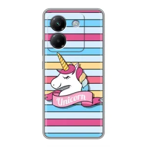 Чехол для Поко М7 Про 5G - (Единорожки - Новинки) (AlphaPrint) (Unicorn)
