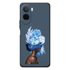 Чехлы (ART) Цветы на Xiaomi POCO M7 (VPrint) (Цветы на голове)