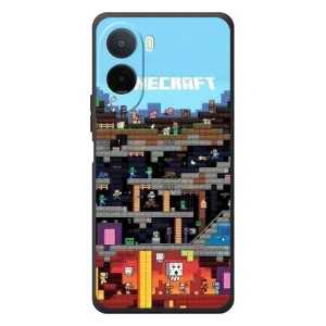 Чохол Майнкрафт на Xiaomi POCO M7 (AlphaPrint) Minecraft (фон Minecraft)