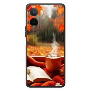Чехол с принтом «Кофе и дождь» для Xiaomi POCO M7