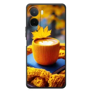 Чехол с принтом «Кофе на желтом пледе» для Xiaomi POCO M7
