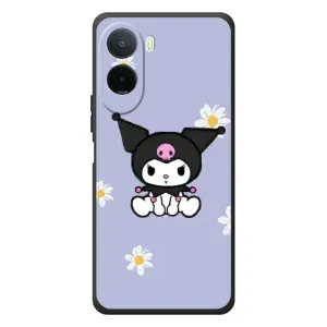 Чохол з кроликом Куромі на Xiaomi POCO M7 (Куромі в квітах)