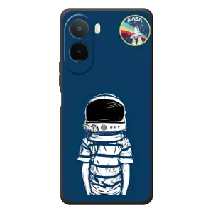 Чехол NASA для Xiaomi POCO M7 (AlphaPrint) (Мальчик в шлеме)