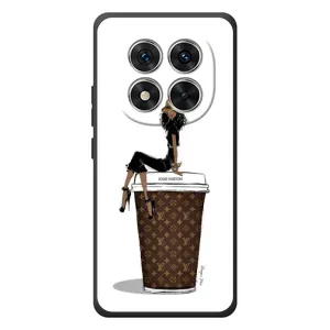 Чехлы Луи Витон для Xiaomi Poco M8 Pro (AlphaPrint - LOUIS VUITTON) (кофе LOUIS VUITTON)