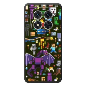 Чохол Майнкрафт на Xiaomi Poco M8 Pro (AlphaPrint) Minecraft (Колаж Майнкрафт)