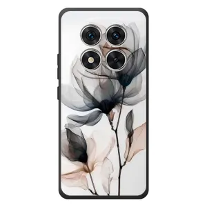 Чехол с цветочным принтом на KSiaomi Pcco M8 Pro (Цветы на белом)