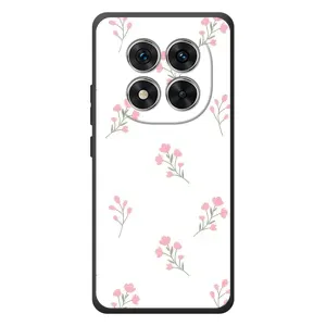 Чехол с цветочным принтом на KSiaomi Pcco M8 Pro (Розовые цветы)
