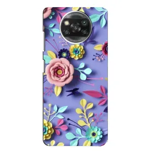 Чехлы с Цветами для Xiaomi POCO X3 Pro (VPrint) (Цветочный дизайн)