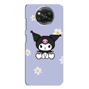 Чехол с кроликом Куроми на Xiaomi POCO X3 Pro (Куроми в цветах)