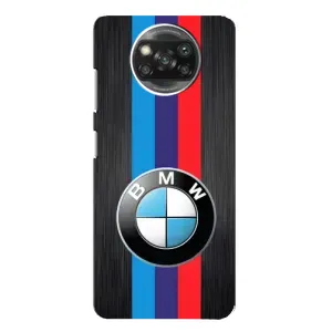 Чехол для Поко X3 Про - с принтом БМВ (AlphaPrint) (Лого BMW)