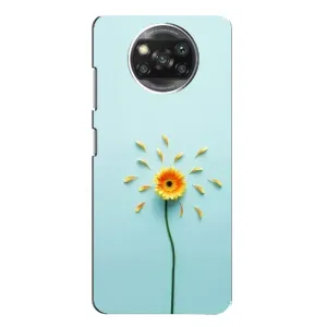 Чехлы с Цветами для Xiaomi POCO X3 Pro (VPrint) (Желтый цветок)