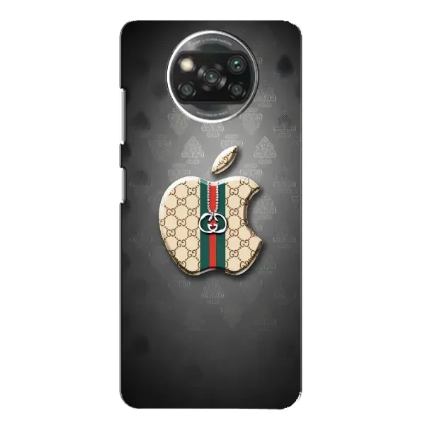 Чехол с принтом «Apple gucci» для Xiaomi POCO X3 Чехол с принтом «Apple gucci» для Xiaomi POCO X3