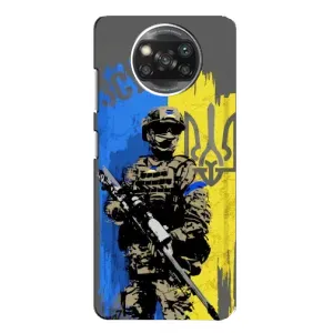 Чехлы с картинкой ЗСУ для Xiaomi POCO X3 (AlphaPrint) (АРТ солдат)