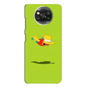 Чехол с Симпсонами для Xiaomi POCO X3 (VPrint) (Барт Симпсон)