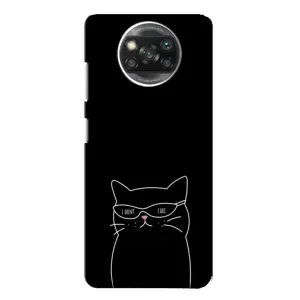 Чохол з принтом «Байдужий кіт» для Xiaomi POCO X3