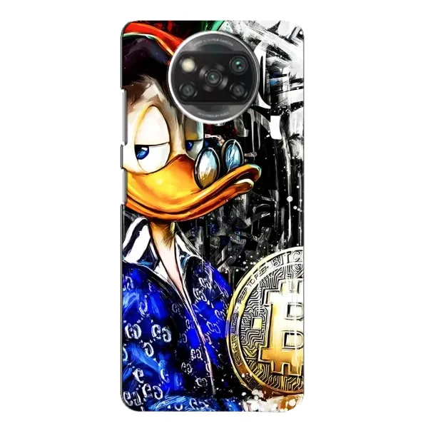Чехол с принтом «Биткойн Скрудж» для Xiaomi POCO X3