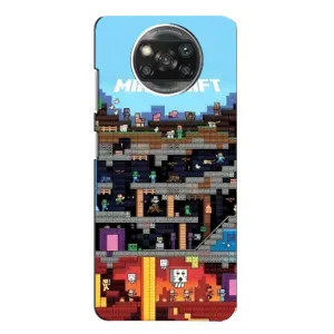 Чохол Майнкрафт на Xiaomi POCO X3 (AlphaPrint) Minecraft (фон Minecraft)
