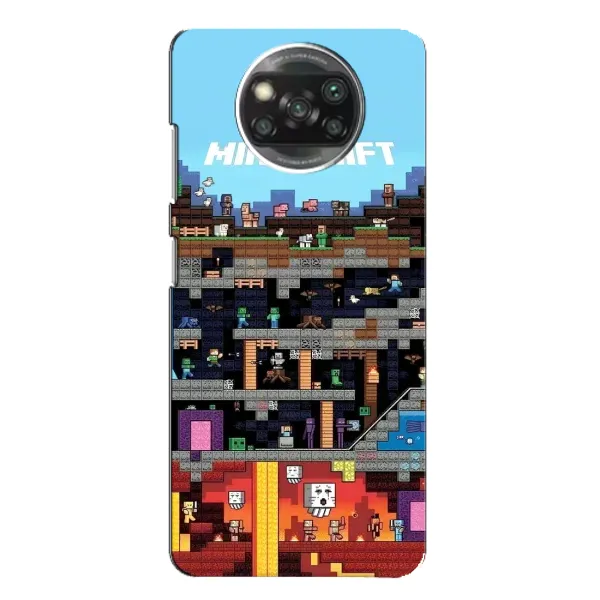Чехол с принтом «фон Minecraft» для Xiaomi POCO X3