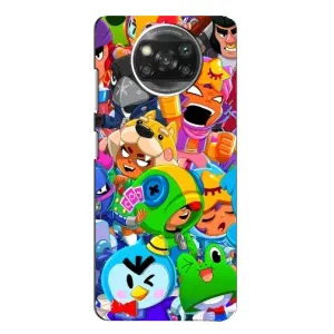 Чохол з принтом «Герої Бравл Старс» для Xiaomi POCO X3