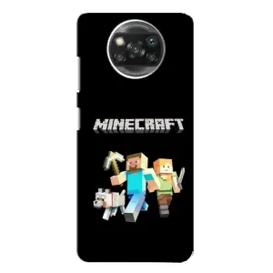 Чохол Майнкрафт на Xiaomi POCO X3 (AlphaPrint) Minecraft (герої Minecraft)