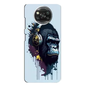 Чехол с принтом «Горилла в наушниках» для Xiaomi POCO X3