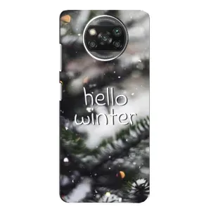 Новорічні, Святкові Чохли для Xiaomi POCO X3 - 2024 год (Hello winter)