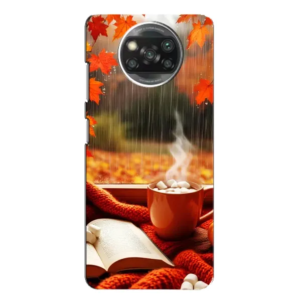 Чехол с принтом «Кофе и дождь» для Xiaomi POCO X3 Чехол с принтом «Кофе и дождь» для Xiaomi POCO X3