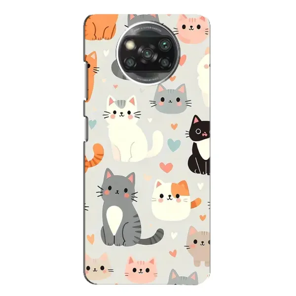 Чохол з принтом «Колаж котів» для Xiaomi POCO X3 Чохол з принтом «Колаж котів» для Xiaomi POCO X3