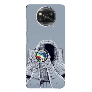 Чехол NASA для Xiaomi POCO X3 (AlphaPrint) (Космонавт фото)