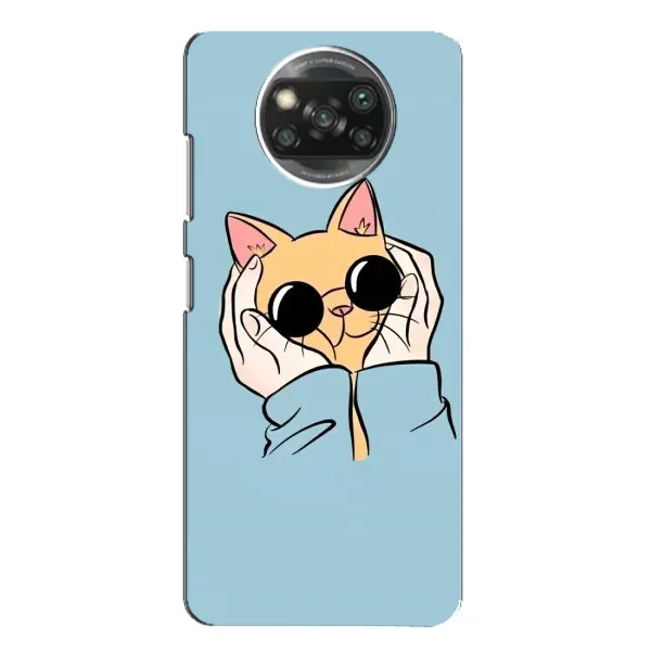 Чехол с принтом «Котик в очках» для Xiaomi POCO X3 Чехол с принтом «Котик в очках» для Xiaomi POCO X3