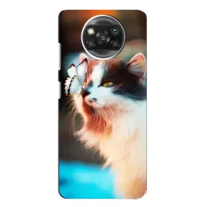 Чехол с принтом «Котик с бабочкой» для Xiaomi POCO X3