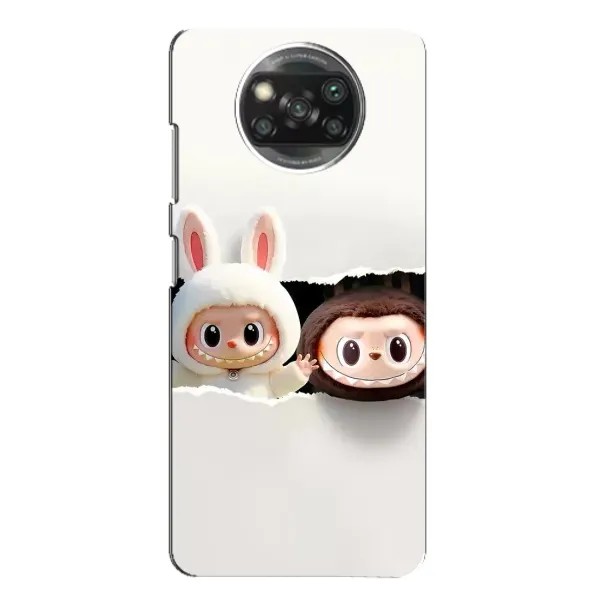 Чохол з принтом «Лабубу» для Xiaomi POCO X3